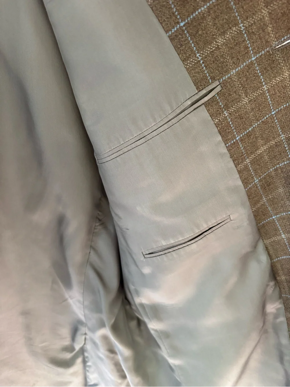 Men’s Burberry Bond Street Wool Blazer/ Jacket 42R brown blue classic!